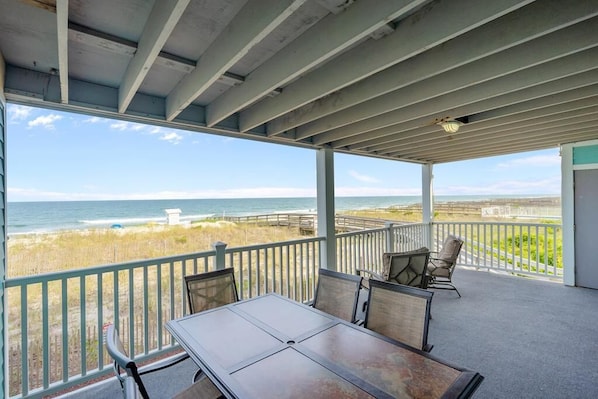 Large covered porch