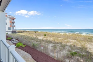 View from covered porch