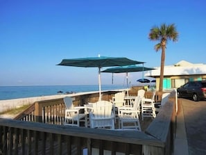 Community beach deck