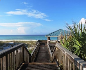 Steps from Private Beach Access