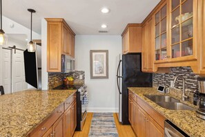Prepare your favorite meals in the full kitchen 