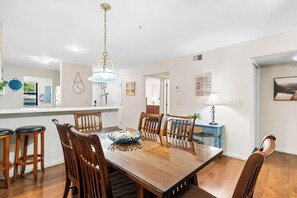 Make mealtime memories together at the dining table, seating 6