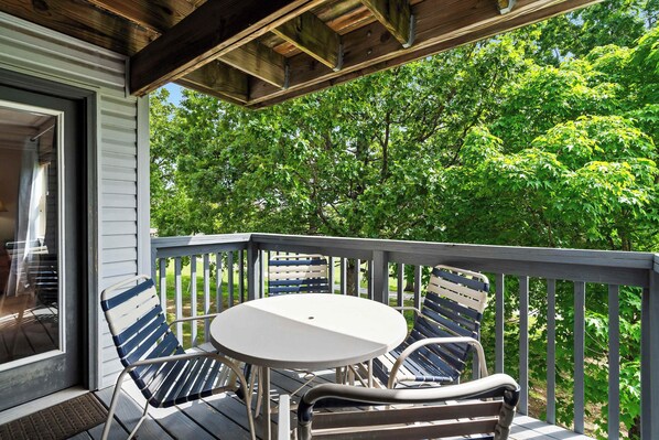 Lounge the day away in the fresh air or dine alfresco on the deck