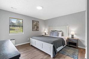 Sleep soundly on lush bedding in each room