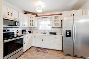 Fully stocked kitchen