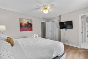 Bedroom with a SmartTV