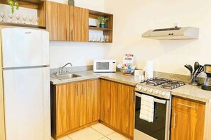A well-equipped kitchen