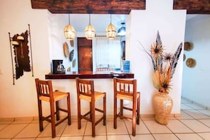 The breakfast bar
