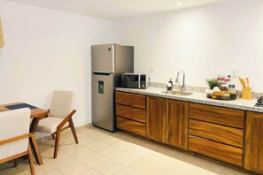 A kitchen with all the basics