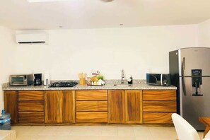 A well-equipped kitchen