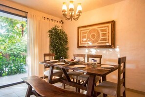 Beautiful natural wood dining table