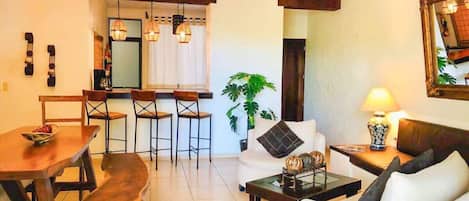 Rustic contemporary decoration will make your stay a very cozy one