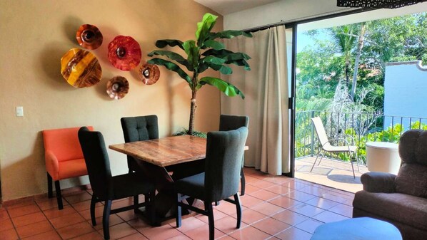 Wonderful tropical jungle view right from the balcony