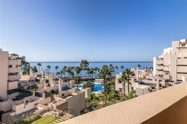 Stunning sea views from the terrace of this apartment