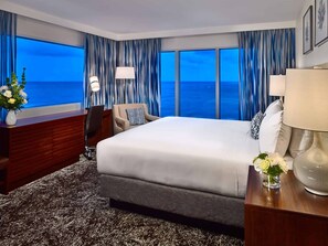 Bedroom. Views, colors and decor may vary.