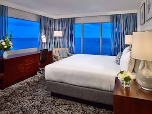 Bedroom. Views, colors and decor may vary.