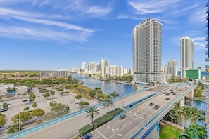 The Canal and Partial Ocean view from the Balcony
