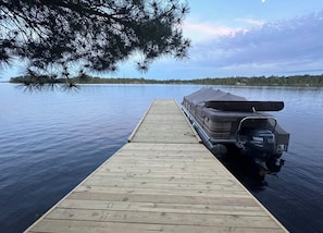 Dock - Private 40 ft+ long dock has room for multiple boats.