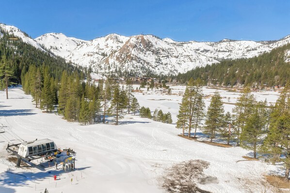 EV 722: View overlooking the Resort triple chairlift and the golf course