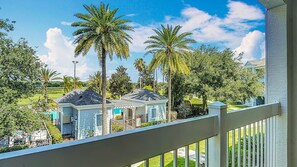Enjoy the amazing View of the pool and golf course from the Private Balcony
