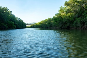 Colorado River along ranch's west boundary