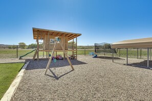 Private Backyard Area | Playset | Trampoline | Single-Story Home