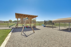 Private Backyard Area | Playset | Trampoline | Single-Story Home