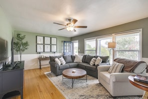 Living Room | Mini-Split A/C & Heat Units | Free WiFi