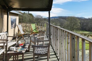 Each tent features a private deck with garden furniture.