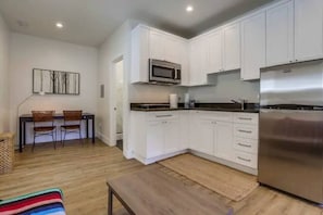 Fully stocked kitchen
