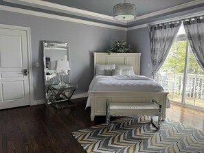 Master Bedroom with full closet and balcony