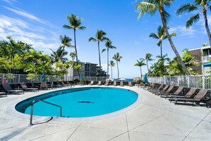 Complex Pool with Ample Lounge Seating