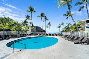 Complex Pool with Ample Lounge Seating
