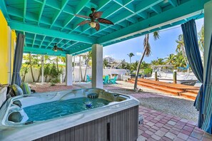 Covered Patio | Hot Tub