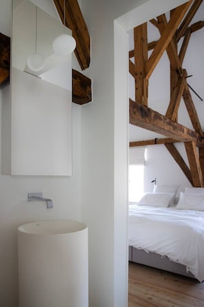 Bathroom with bad ensuite to the bedroom