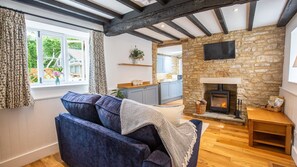 The cosy sofa is perfect for relaxing