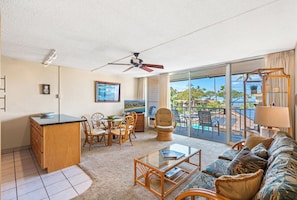 Cool breeze comes in from the lanai