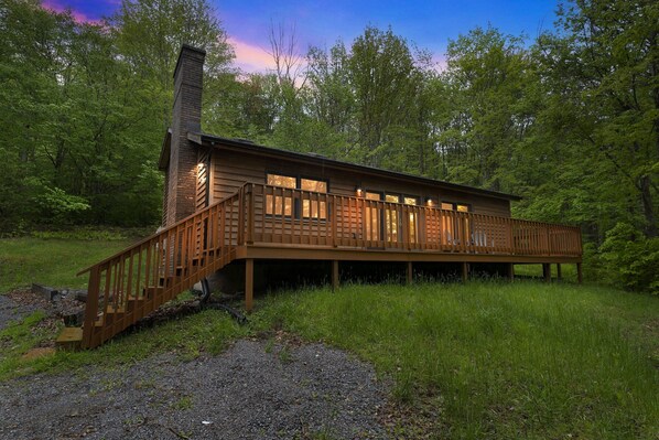 Architecture, Building, House, Cabin, Chair