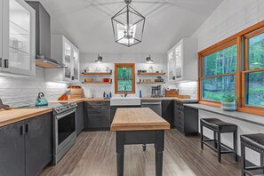 Indoors, Kitchen, Floor, Lamp, Sink