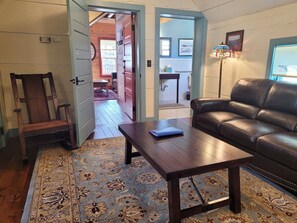 Looking toward the bathroom on the right,door to left will be closed during stay