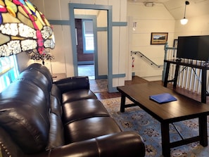 Sitting area with large Smart TV