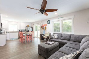 Top floor living and dining area 