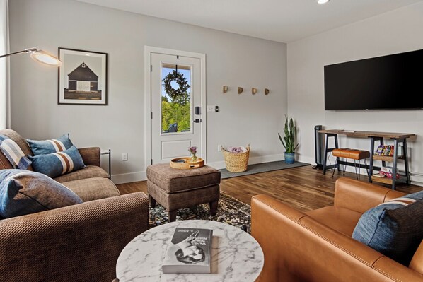 Welcome to The Bard's Burrow's cozy living space.
