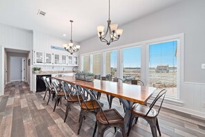 Ample seating for dining