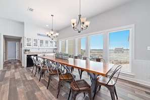 Ample seating for dining