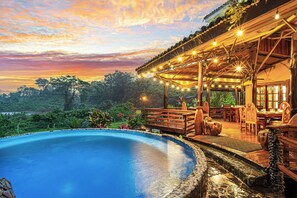 Beautiful views from the pool at the Majestic Lodge.