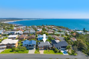 Aerial view of the property looking North towards Lighthouse Beach