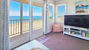 Enjoy wonderful Cape Cod Bay and Provincetown views from the living room