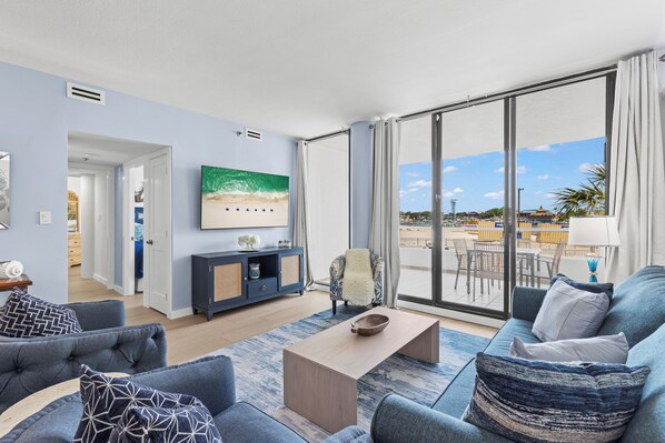 Living Room with Flat Screen TV