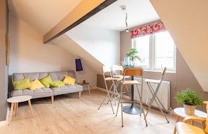 Living area in apartment 4, Silver Birch